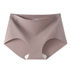 【女士冰丝无痕三角内裤】女生一片式中腰内裤纯色三角内裤裆无痕冰丝锦氨 商品缩略图1