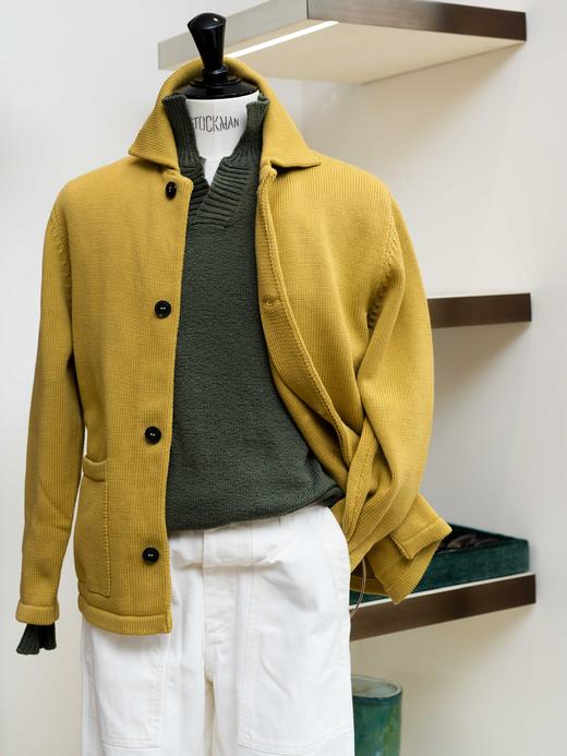 Fortela 黄绿色针织开衫夹克 商品图10