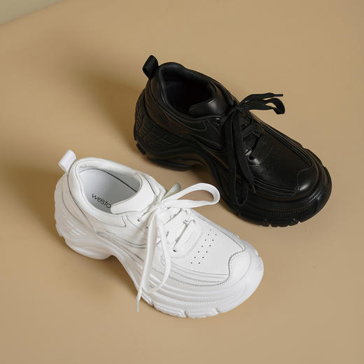 Westory2025年春季厚底增高运动鞋阔腿裤伴侣深口鞋W25AM59151 商品图0