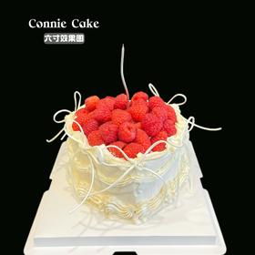 ins风 心形 树莓蛋糕