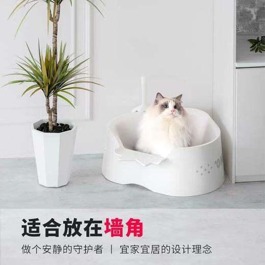 4楼Eubelle欧蓓 AINO爱萌仕草莓猫砂盆 超大号防溅开放式 活动价：159.6元 商品图2