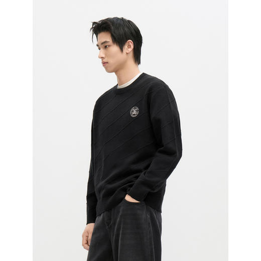 GXG男装 多色简约圆领毛衣男士针织衫2024年冬季热卖#G24D204026 商品图3