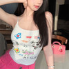 【时尚辣妹❗卡通收腰吊带】可爱小狗印花，收副乳显胸大，小心机收腰超显瘦，短款性感修身印花美背露脐外穿背心吊带QQ 商品缩略图0