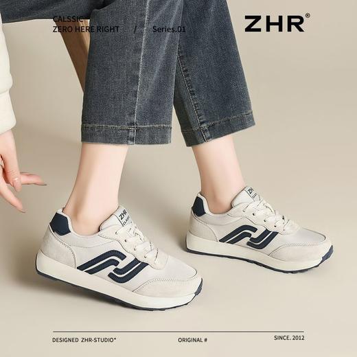 ZHR则则复古阿甘鞋女2025新款增高韩版运动鞋ins百搭休闲鞋女鞋子 商品图8