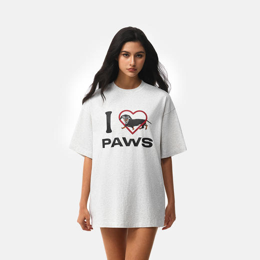 【178元任选3件】FDR官方店 “我爱狗狗”腊肠狗美式短袖t恤男女夏季潮牌情侣上衣 商品图4