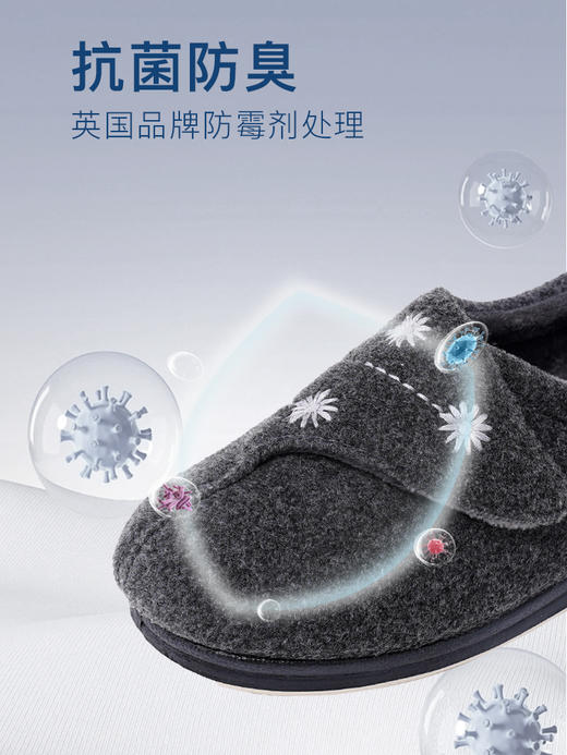 巴玛适春秋季中老年妈妈鞋春款透气加肥宽松老人休闲鞋脚宽脚肿易穿脱女鞋B16 商品图8