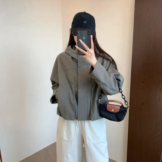 Lu家轻户外！2025防风雨双层透气层 宽松立裁版运动休闲连帽外套！ 商品图0