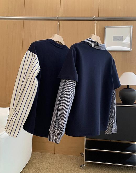 小众品牌假两件POLO英伦风百搭T衫 商品图14