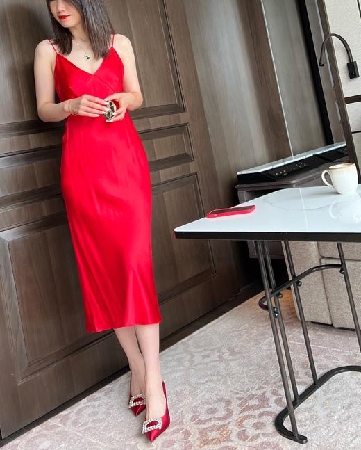 westory春秋缎面水钻方扣中式高跟宴会秀禾鞋婚鞋两穿72351 商品图4