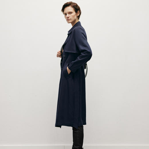 【经典款】【商场同款】麦檬春秋时尚收腰长款风衣5998169071-4 商品图2