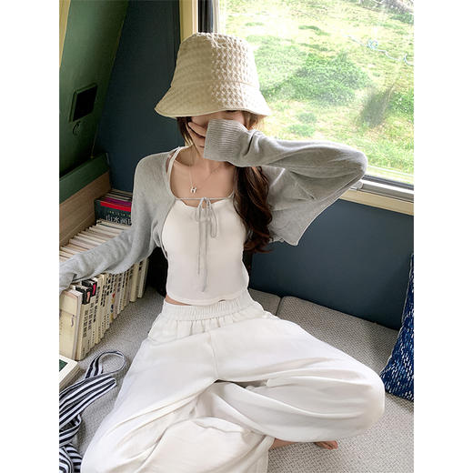 <曾小咸推荐>韩系宽松慵懒阔腿休闲裤【预售款】 商品图1