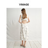 VIMAGE纬漫纪修身刺绣挖空露背无袖连衣裙夏新款V2307908 商品缩略图4