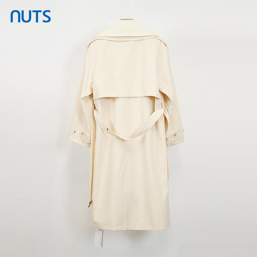 NUTS夏季新品时尚优雅纯色英伦风气质百搭风衣外套418043459 商品图1