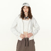 丁摩 【高品质】春秋季美式短款连帽卫衣女士开衫双头拉链设计上衣复古潮牌外套5ZF-006 商品缩略图2