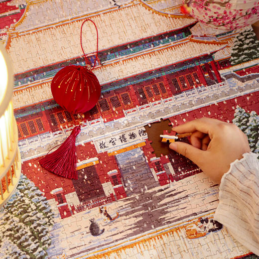 [四季宫猫]故宫DIY拼图玩具益智减压解压纸质北京旅游礼物 商品图2