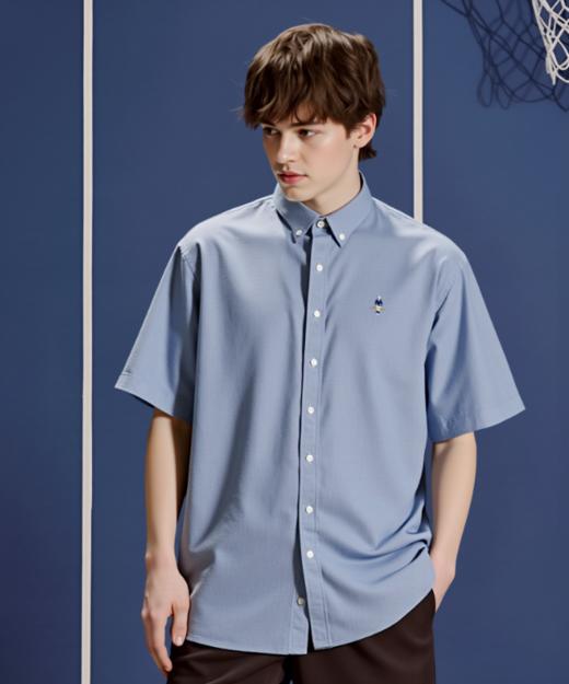 佐丹奴男装25年新款【蔚蓝经典系列】短袖衬衫01045243 商品图3