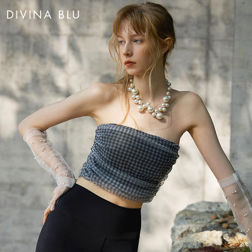 DIVINA BLU 东京系列 迪唯纳网纱抹胸90 商品图3
