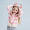 mettekids儿童100%羊绒衫2025春季新款女童条纹爱心毛衣针织童装 商品缩略图2