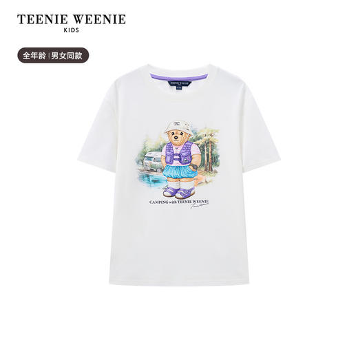 TeenieWeenie Kids小熊童装夏季男女童印花短袖亲子款T恤TKRW256482H 商品图13