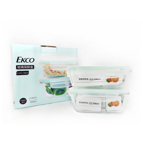 康宁玻璃保鲜盒EK-BXH-PG-02-KZ【分仓直发，72小时发货，周末节假日不发货】