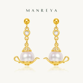 Manreya玛芮雅“把把壶”魔法转运淡水珍珠耳环