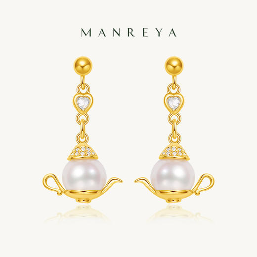 Manreya玛芮雅“把把壶”魔法转运淡水珍珠耳环 商品图0