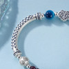 子佩集S999银【乐伦】手串【SC000812】纯银珐琅彩蝴蝶糖心玛瑙蓝色手链2409 商品缩略图4