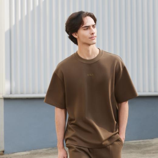 佐丹奴男装25年新款春日探索透气吸汗针织T恤衫01025209 商品图0