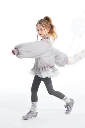 诠释夏日轻盈美学❗️SG超美花苞裙摆儿童外套泡泡袖棒球服