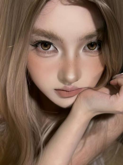 【大直径】PUFF GIRL-烟熏三文鱼棕-14.5mm【半年抛 度数0-800度 含525/575】 商品图6