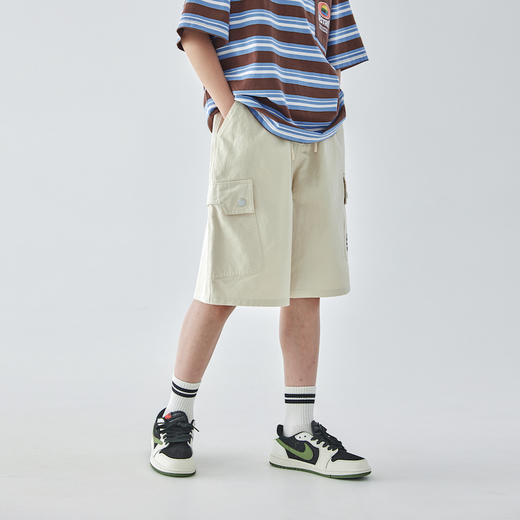 蓝汽水 2025春夏第二波新品宽松大口袋五分裤807B256028JY 商品图2