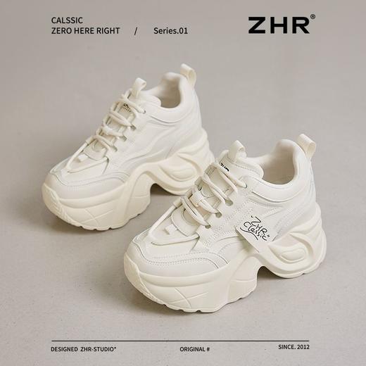 ZHR则则厚底增高老爹鞋女春季ins百搭松糕底小个子显高休闲运动鞋 商品图2