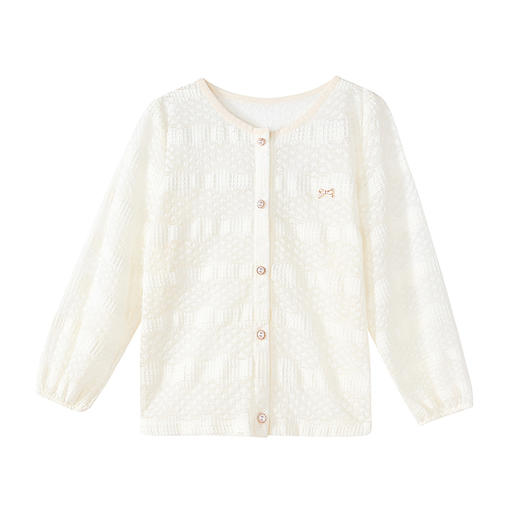 笛莎Deesha 童装女童外套2025夏新款女童芭蕾风蕾丝空调衫外套 商品图4