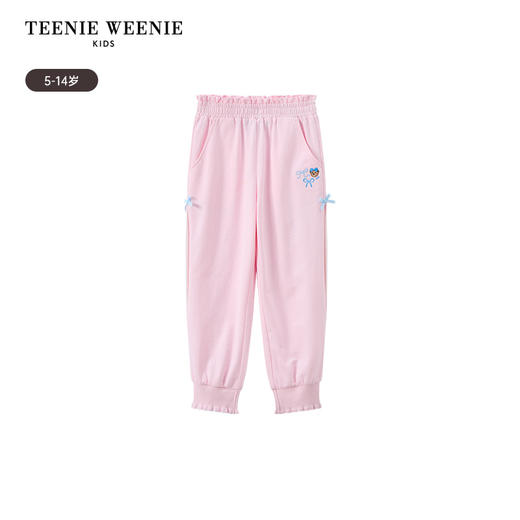 TeenieWeenie Kids小熊童装夏季女童网纱拼接休闲长裤TKTM256442I 商品图4