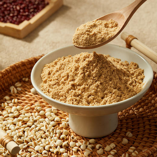 燕之坊有机红豆薏米粉500g 红小豆薏仁红枣高纤饱腹营养早餐即食代餐粉 升级有机版 商品图1