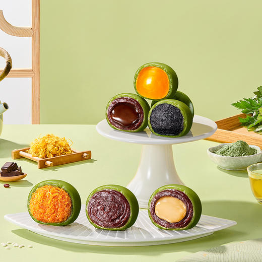 真真老老 爆料青团 肉松/豆沙味 60g*4/盒 商品图3