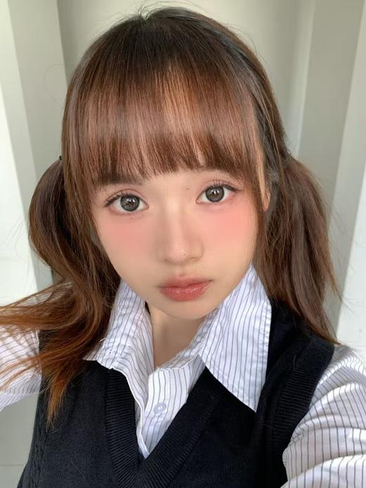 【大直径】PUFF GIRL-奶油小羊黑-14.5mm【半年抛 度数0-800度 含525/575】 商品图5