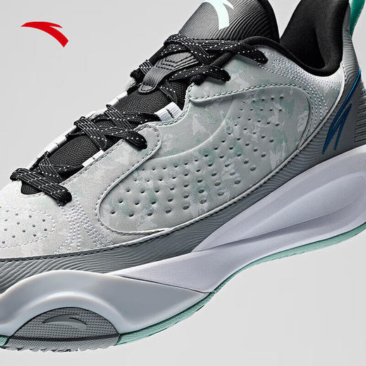 安踏（ANTA）风洞BM丨男子篮球鞋防滑耐磨缓震外场训练运动鞋112511604 芯片灰/浅沐灰-3 商品图3