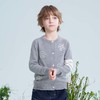 mettekids儿童100%羊绒衫2025春季新款女童毛衣男童灰色针织开衫 商品缩略图4