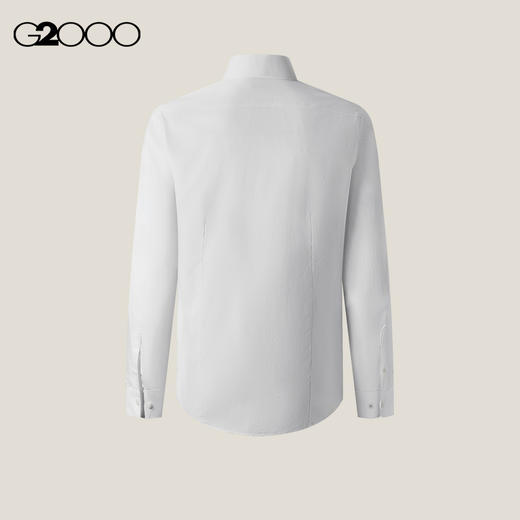 G2000男装SS25商场款【免烫防皱/棉质桑蚕丝】人字纹长袖衬衫51121642 商品图7