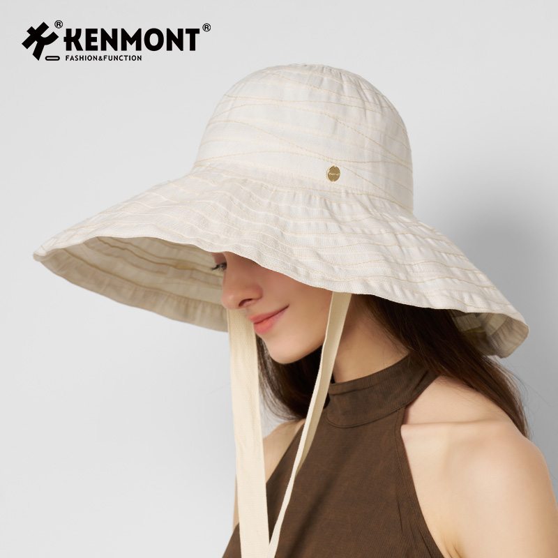 卡蒙新款遮脸大帽檐时尚防紫外线休闲度假太阳帽KM-6210