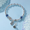 子佩集S925银【发财平安】手链【TSB0001-37】纯银莲蓬糖心玛瑙蓝色2409 商品缩略图1