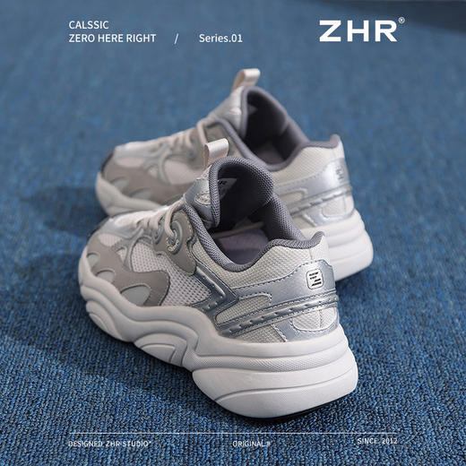 ZHR则则厚底增高5CM老爹鞋女新款透气网面运动鞋女ins百搭显腿长 商品图1