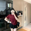 【79元/2件】设计感凉感棉短袖T恤 夏季女2025新款韩版爱心刺绣百搭纯色圆领上衣 商品缩略图6