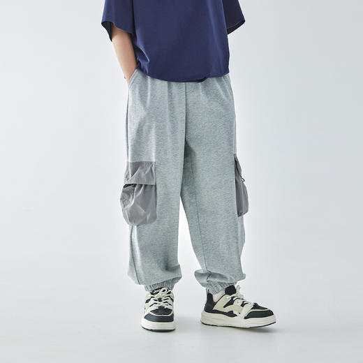 蓝汽水 2025春夏第二波新品大口袋休闲长裤851B256031JY 商品图2