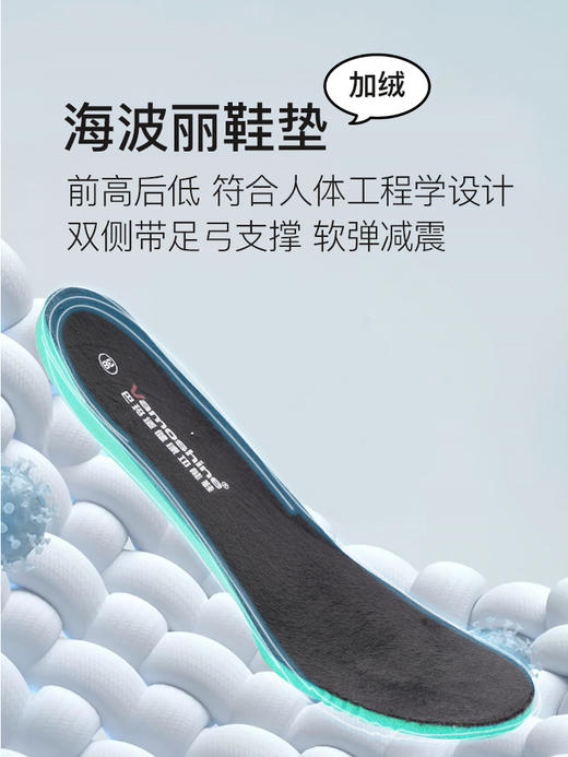 巴玛适中老年妈妈鞋加肥加厚女鞋脚肿保暖防滑软底加绒一脚蹬棉鞋女段B3 商品图10