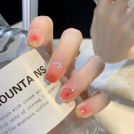 【少女冰透的美甲】穿戴甲QC合集日常辣妹少女冰透显手白美甲成品简约带钻假指甲贴片。ry 商品图13