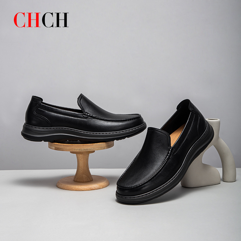 CHCH平衡鞋2025春夏新品牛皮真皮一脚蹬男鞋商务鞋CP1A2101