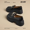 ZHR则则【厚底增高5.5CM】乐福鞋女英伦风单鞋女百搭黑色小皮鞋女 商品缩略图7