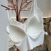 官网299！性感蕾丝美背文胸吊带一体式背心 V领无钢圈带胸垫免穿文胸可外穿内衣 商品缩略图8